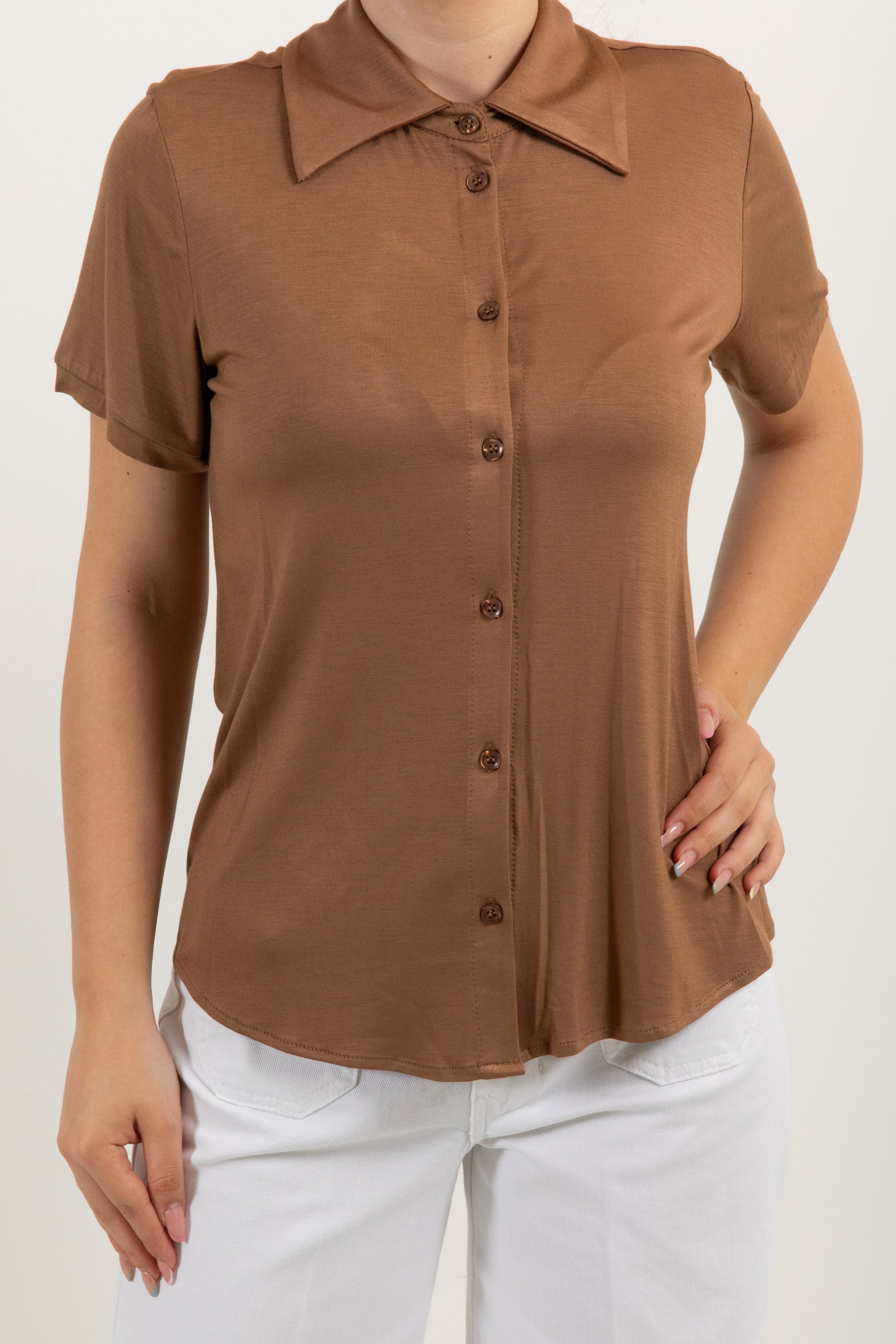 Camicia in jersey manica corta Dixie