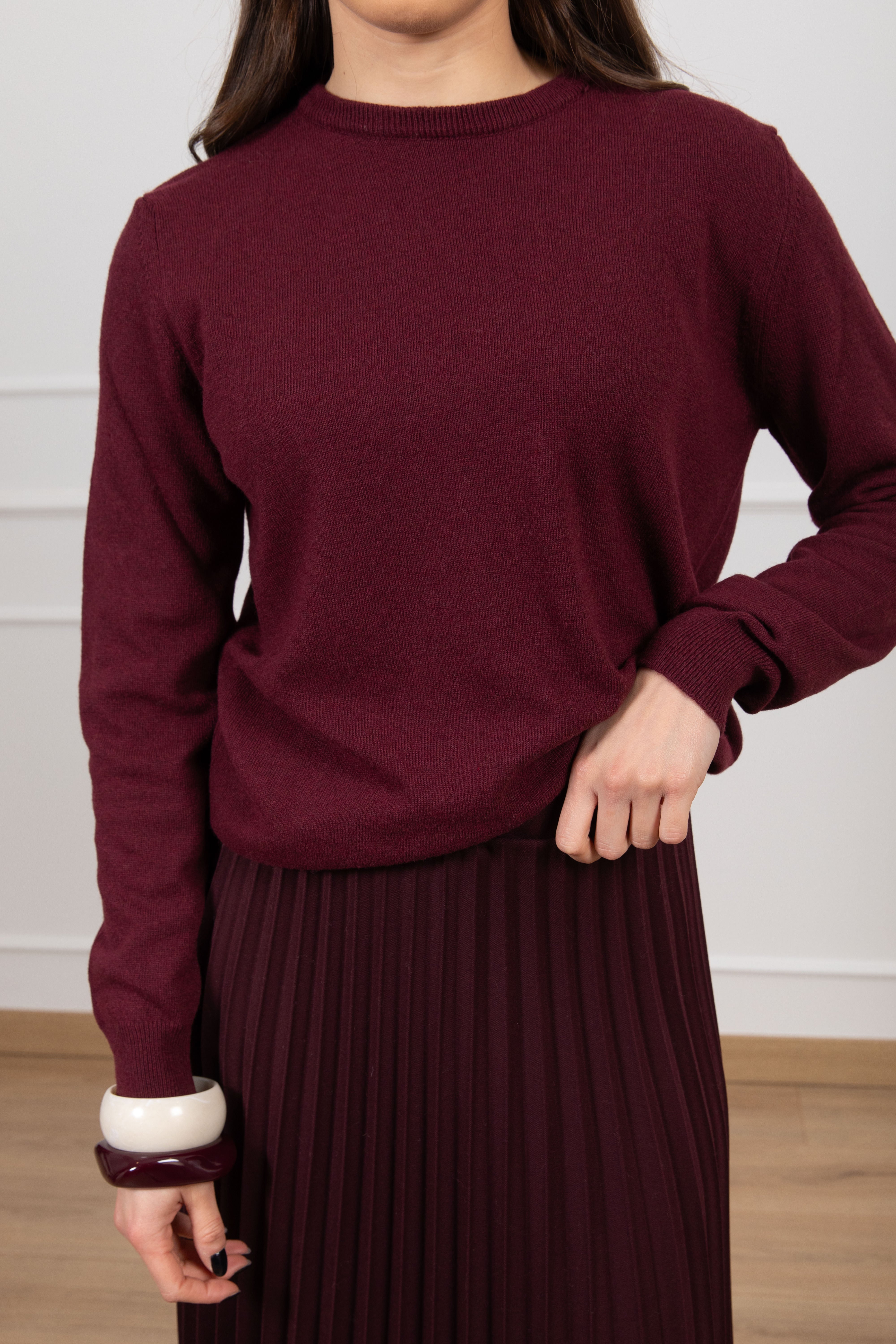 Pull girocollo in lana e cashmere ViCOLO