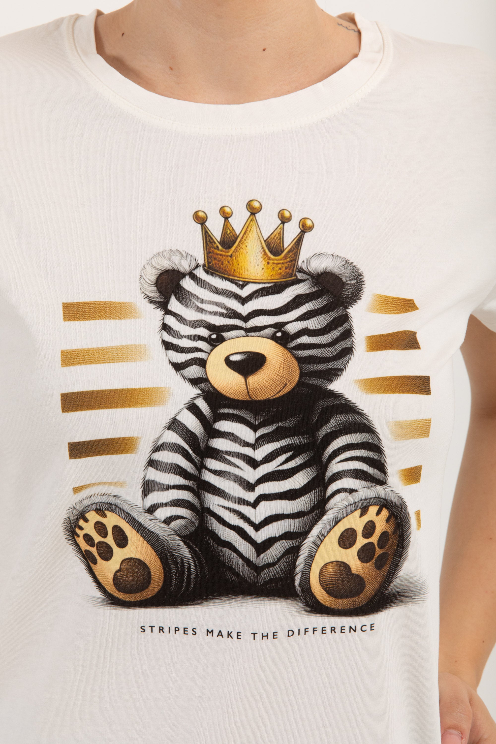 T-shirt teddy zebrato ViCOLO