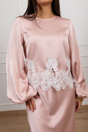 Blusa in viscosa con pizzo a contrasto Tensione IN