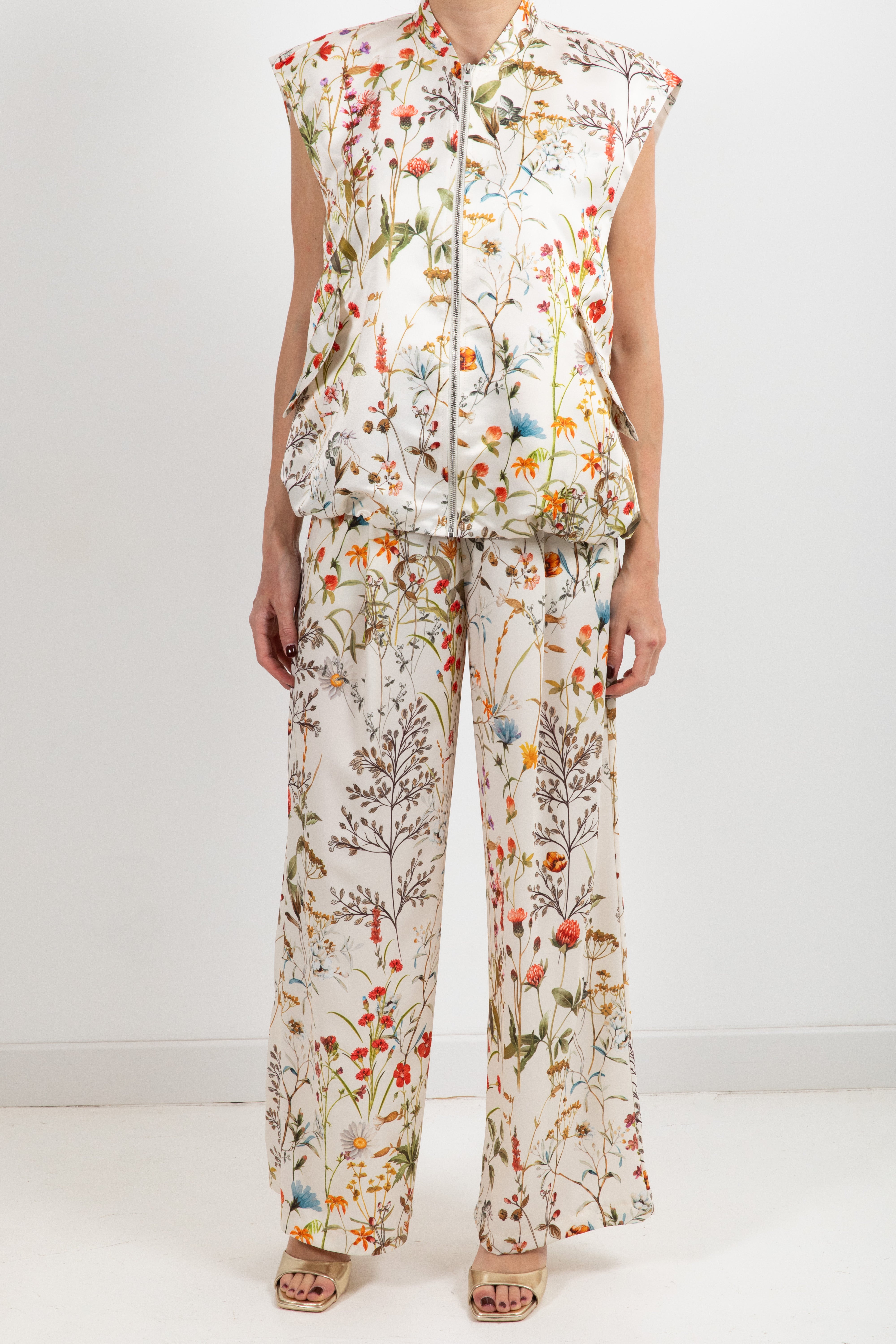 Pantalone con elastico fantasia erbolario ViCOLO