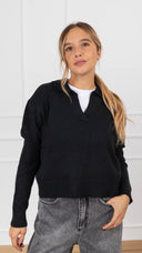 Polo in maglia variante nero Susy Mix