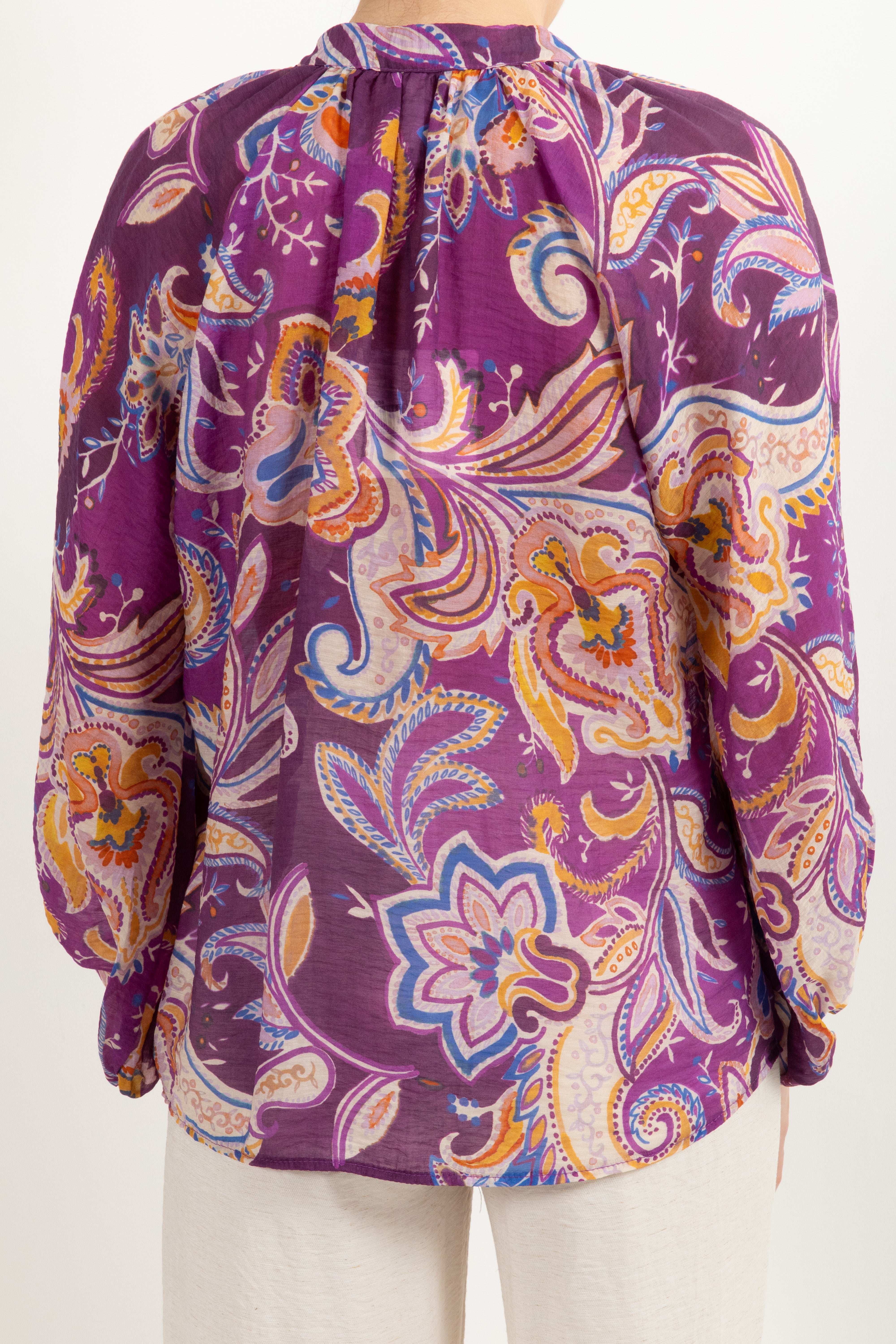 Camicia con nappine fantasia cachemire Tensione IN