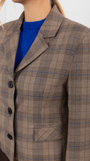 Giacca cropped 3 bottoni principe di galles ViCOLO