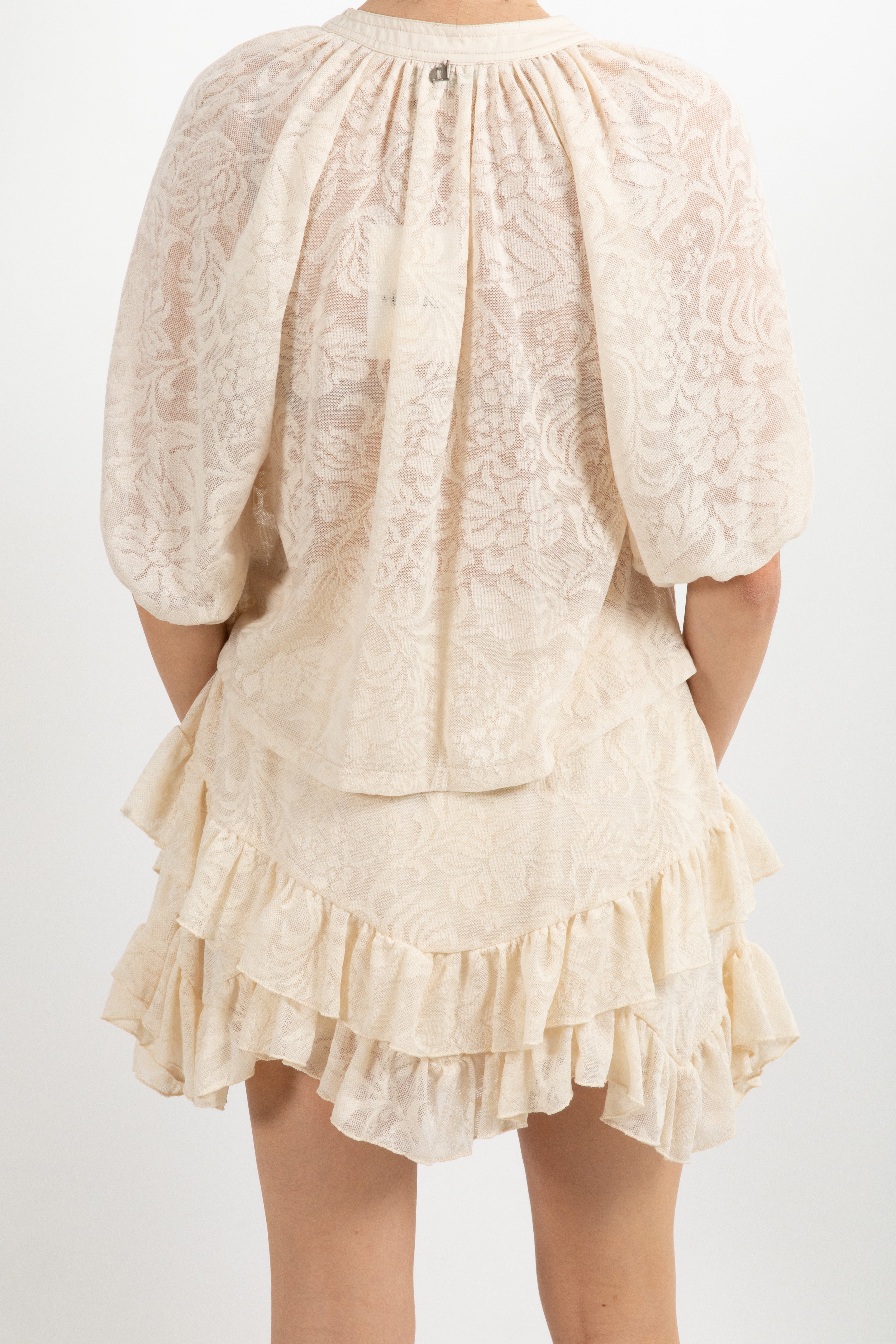 Blusa in pizzo con manica 3/4 Dixie