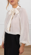Camicia con fiocco in viscosa Susy Mix
