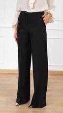 Pantalone palazzo con elastico sul retro ViCOLO