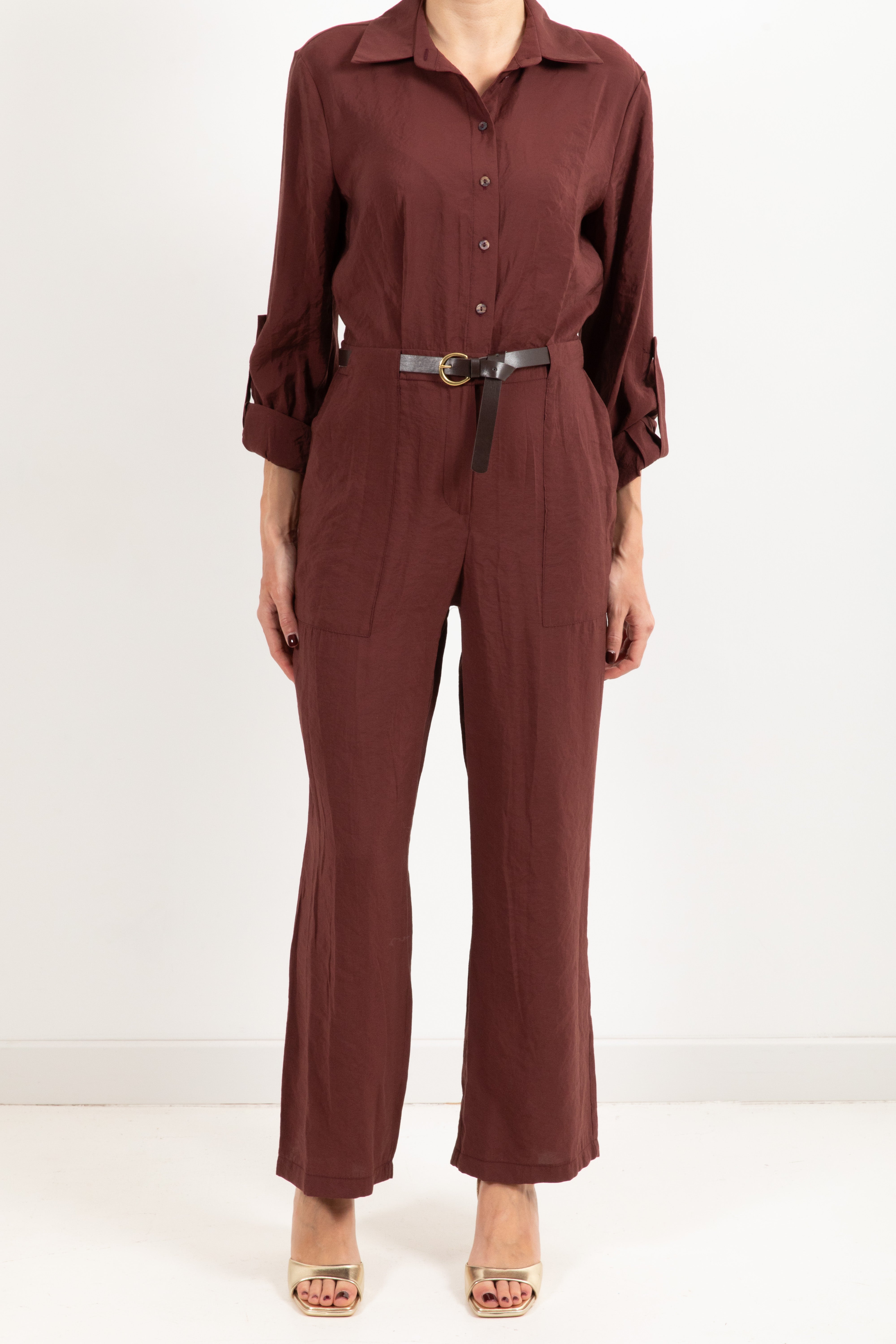 Jumpsuit in modal con cintura Susy Mix