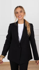 Giacca mono-bottone in punto milano Haveone