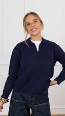 Polo in maglia variante blu Susy Mix