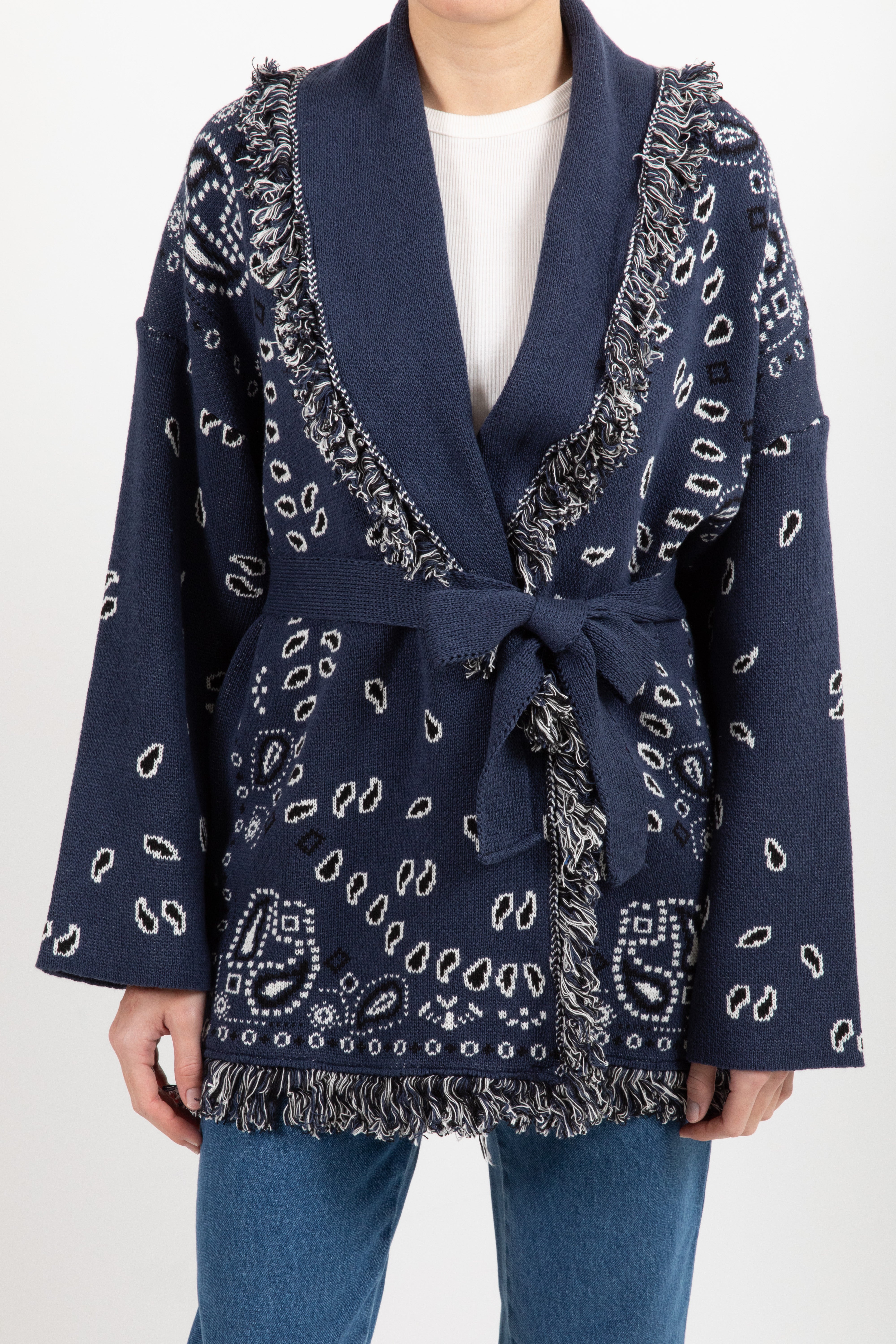 Maxi-cardigan fantasia bandana Tensione IN