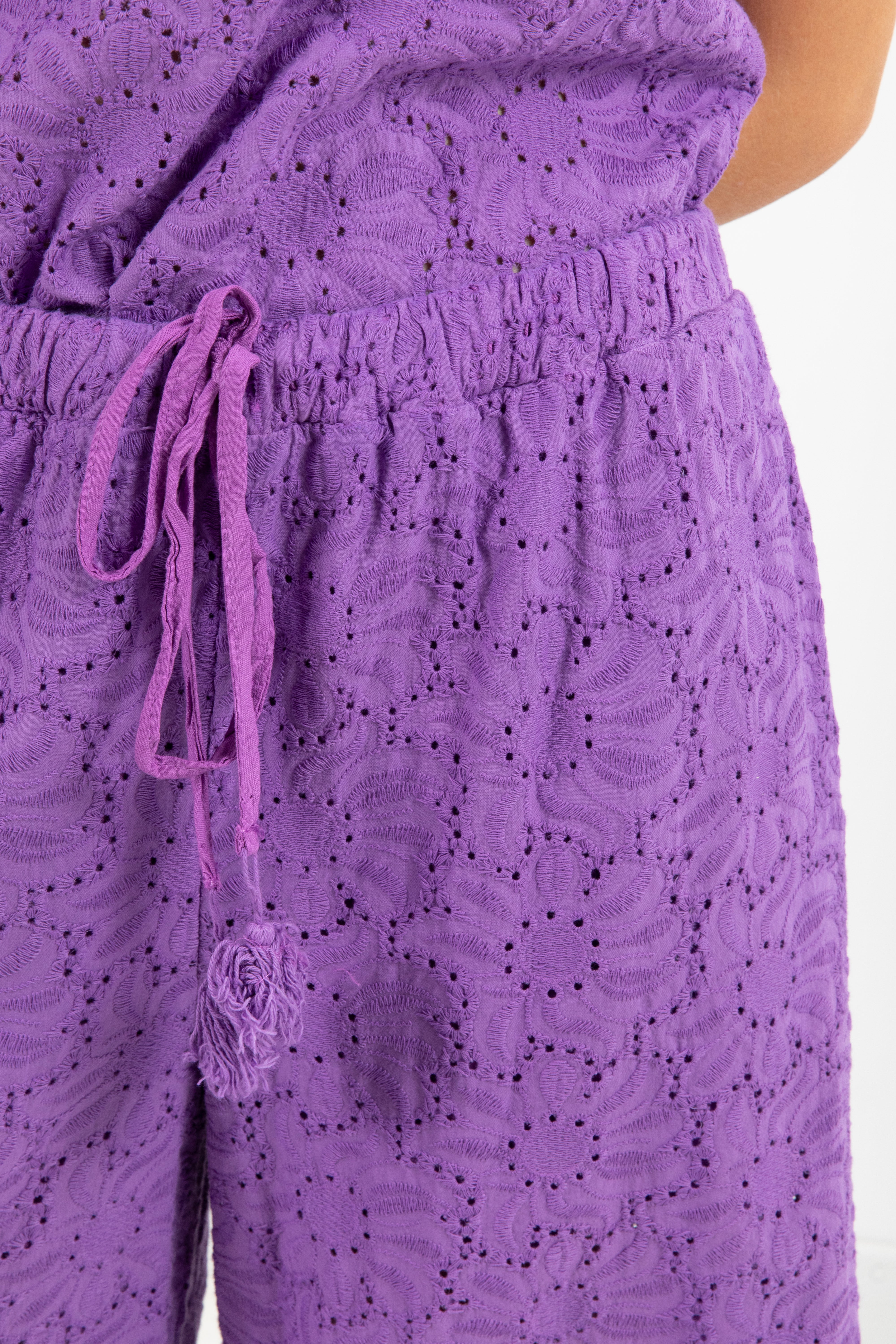 Pantalone con coulisse in sangallo Tensione IN