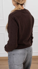 Pull girocollo con spallina imbottita variante moro Tensione IN