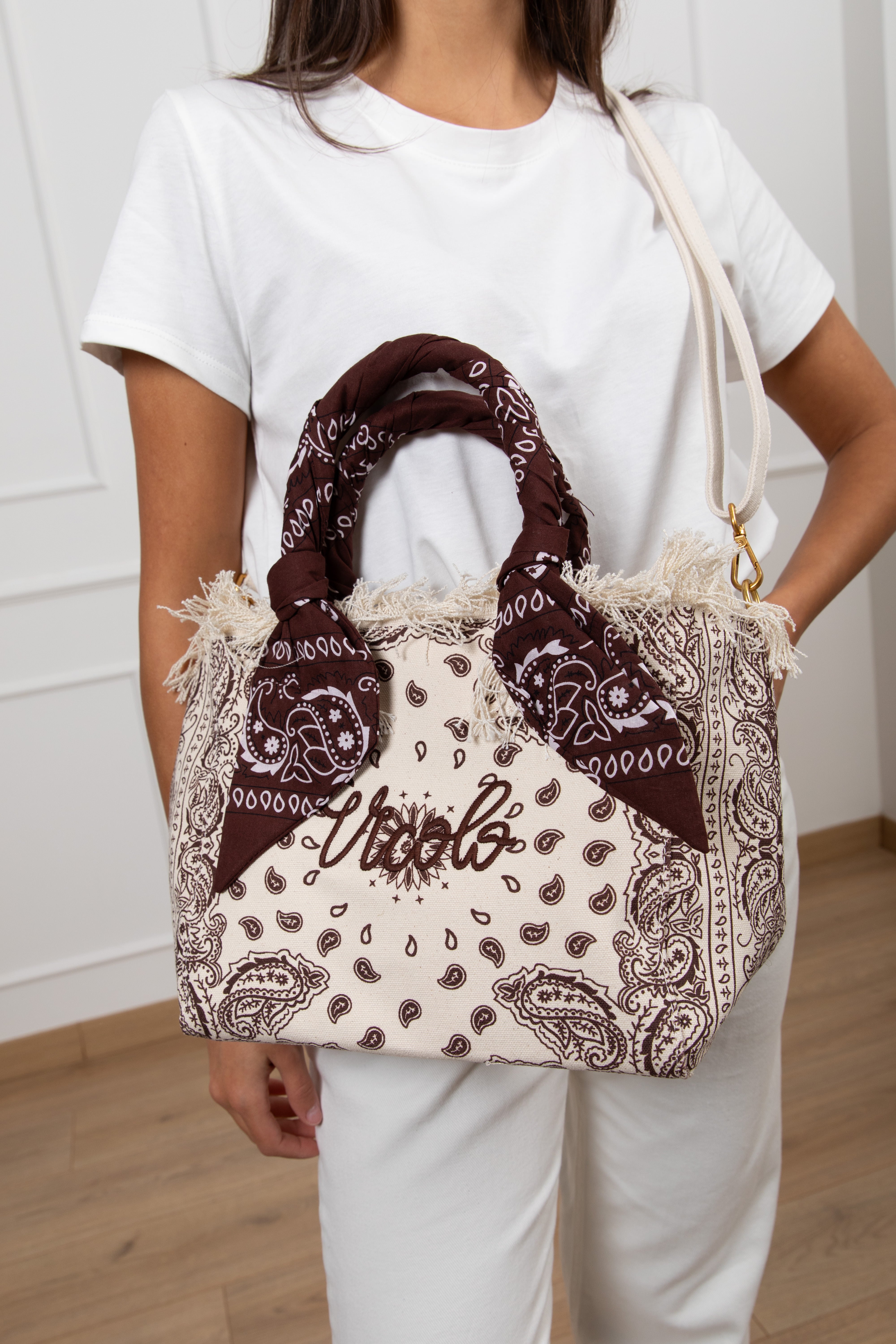 Borsa Ibiza fantasia bandana con frange ViCOLO