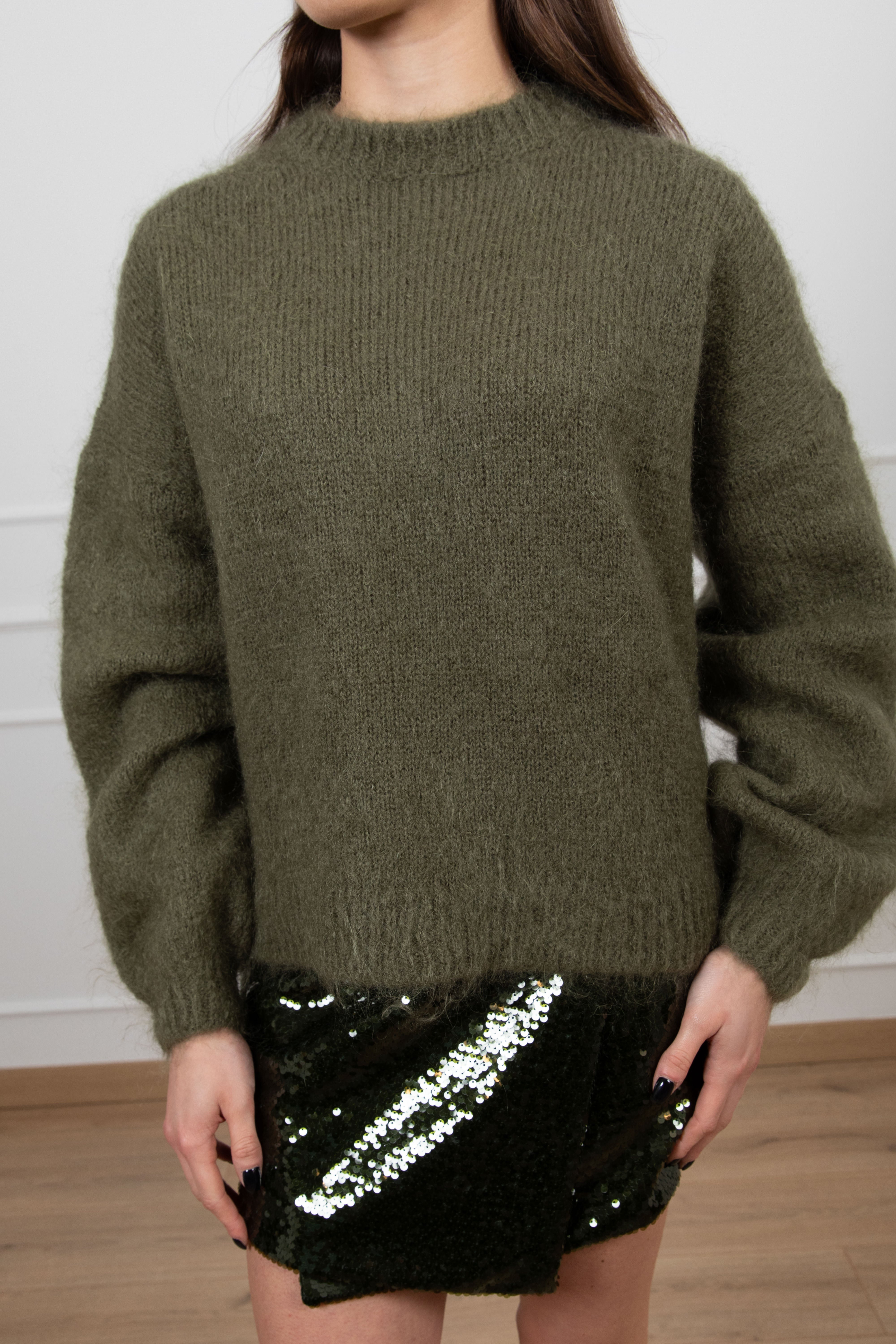 Pull girocollo in mohair Tensione IN