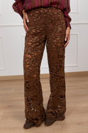 Pantalone in ciniglia con pizzo variante moro Haveone