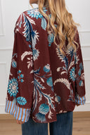 Kimono in ciniglia fantasia fiore Haveone