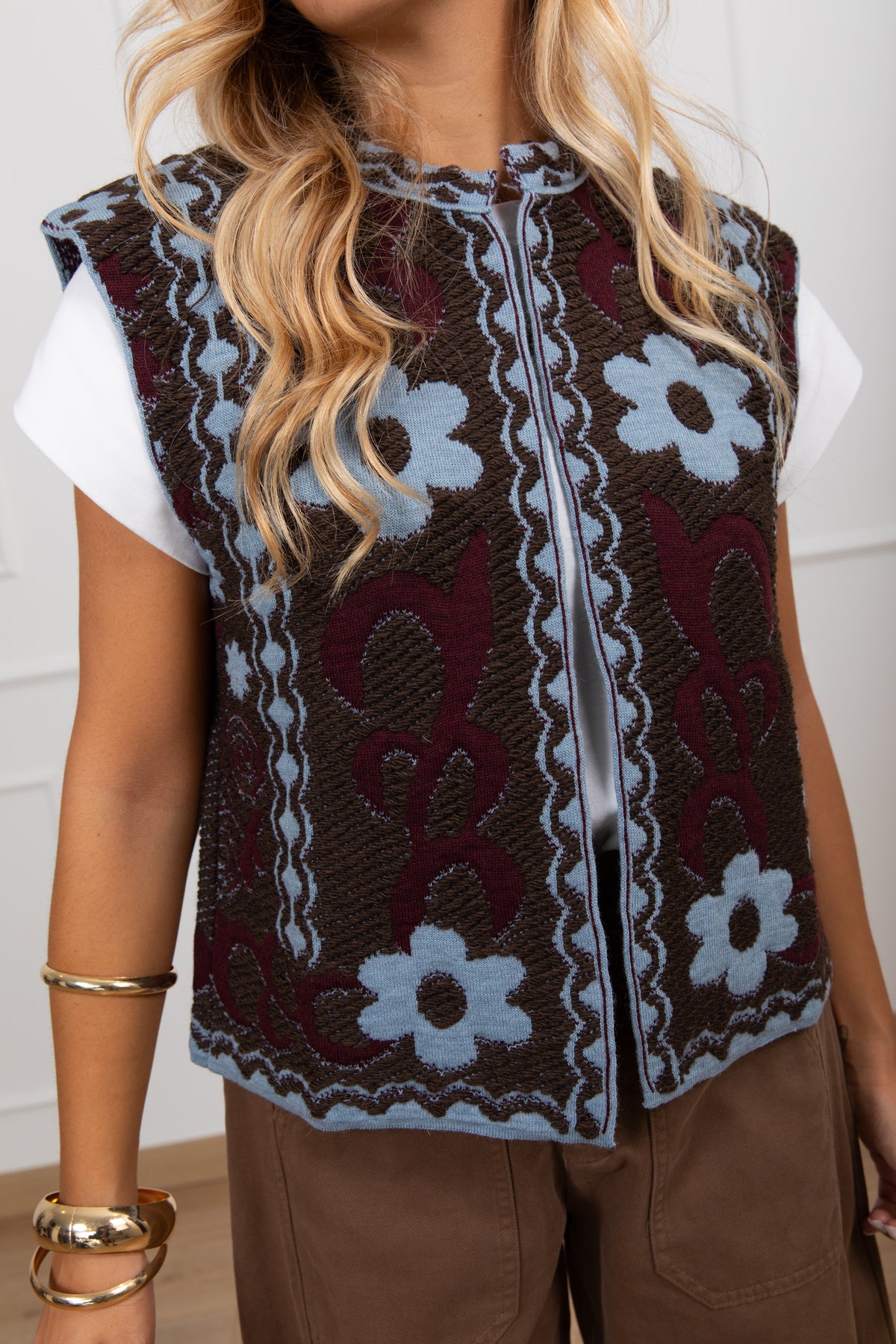 Gilet fantasia fiori Tensione IN