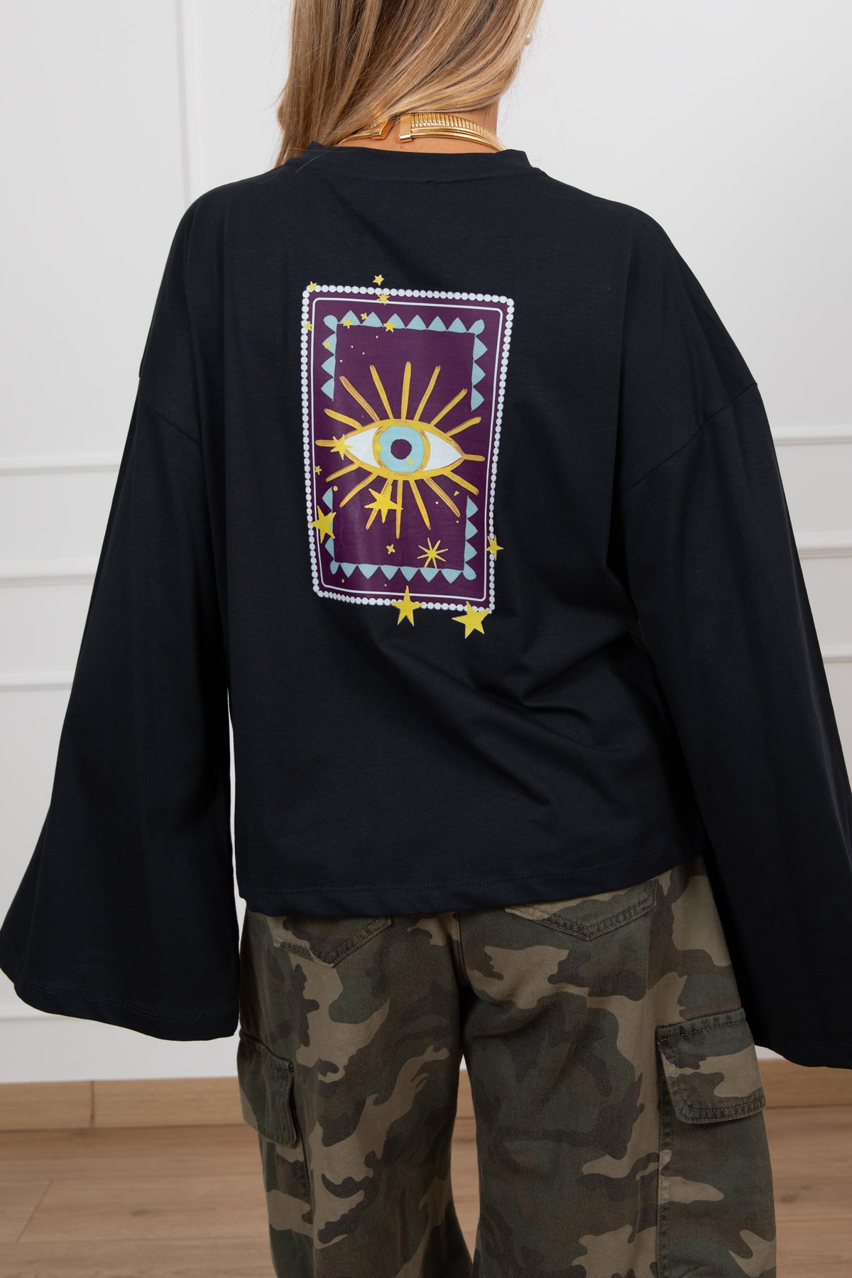 T-shirt "Le soleil dans le coeur" variante antracite ViCOLO