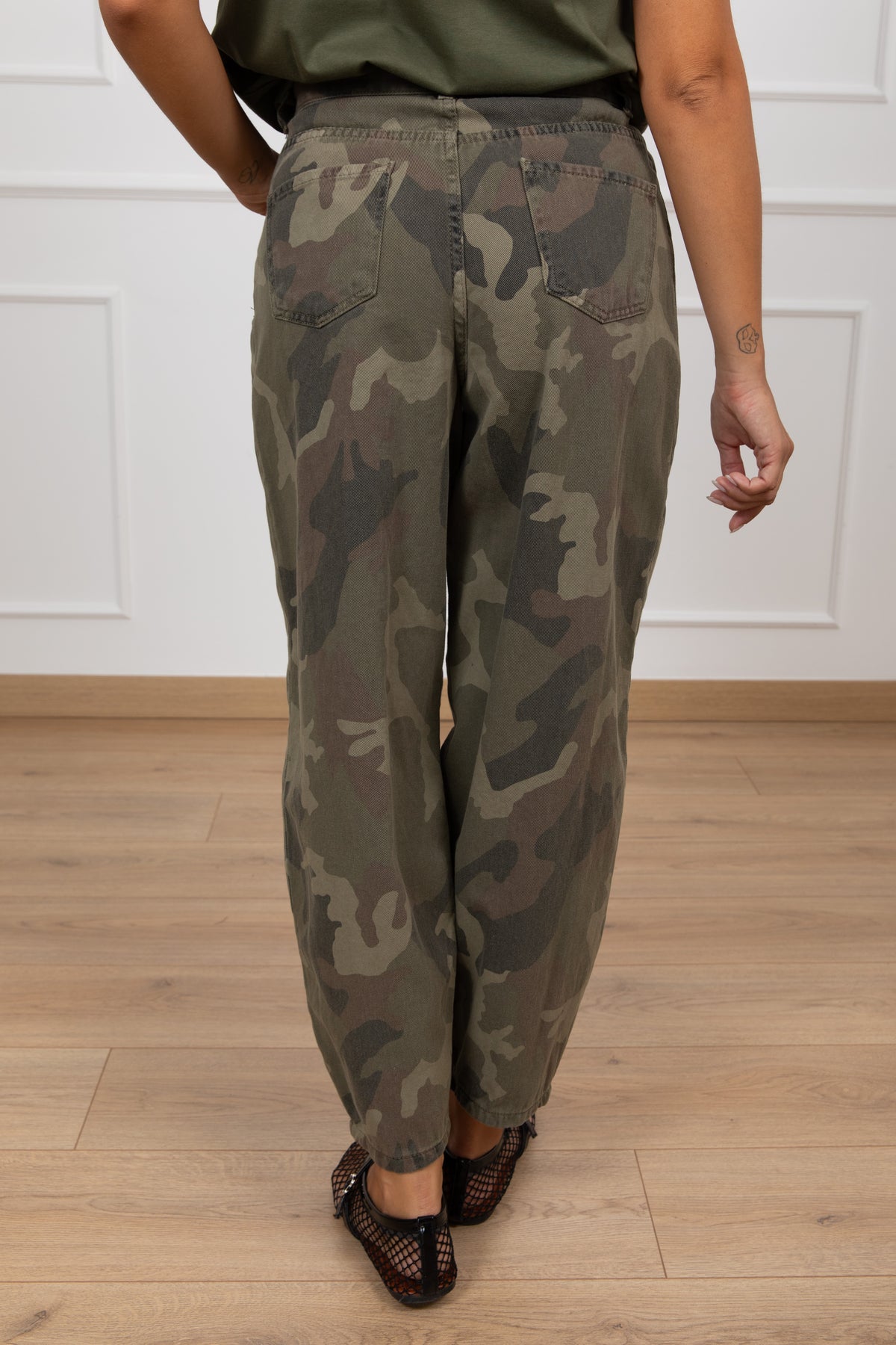 Jeans barrel-fit camouflage Susy Mix
