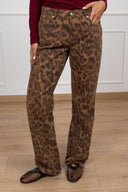 Jeans animalier gamba dritta ViCOLO