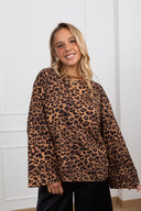 T-shirt manica lunga fantasia animalier Tensione IN