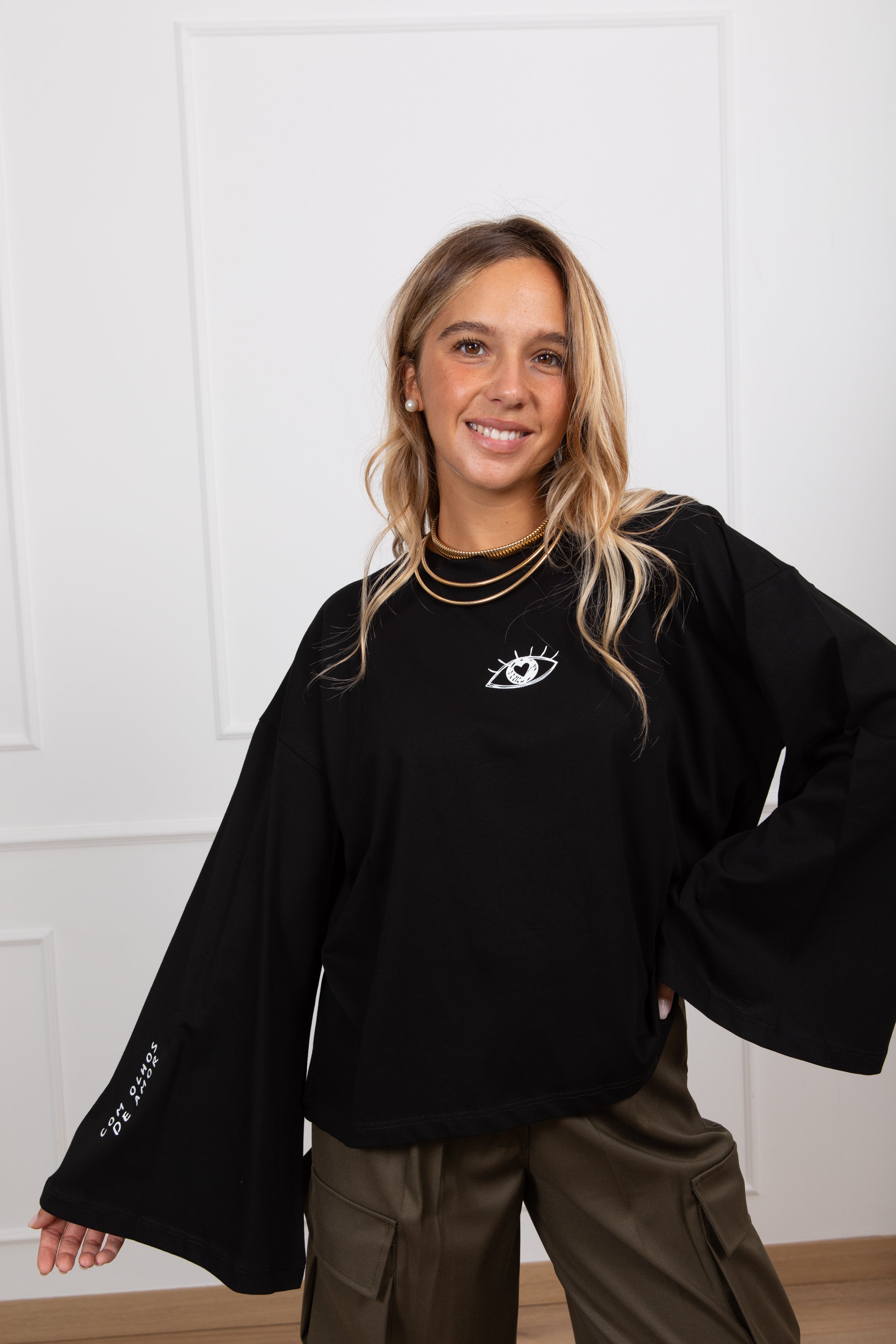 T-shirt manica lunga "Ver a vida" ViCOLO