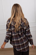 Camicia check in flanella variante moro Tensione IN