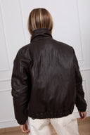 Bomber in eco-pelle imbottito Susy Mix