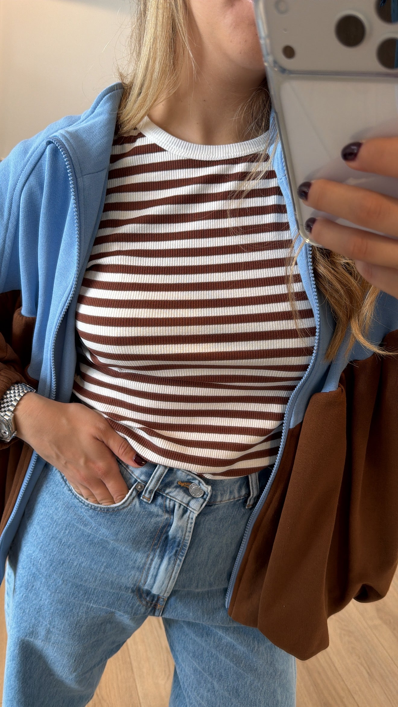 Canotta in viscosa a righe Tensione IN