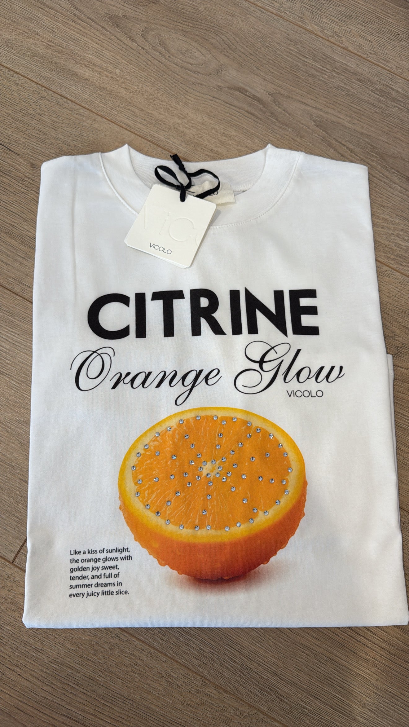 T-shirt over-size "Citrine" ViCOLO