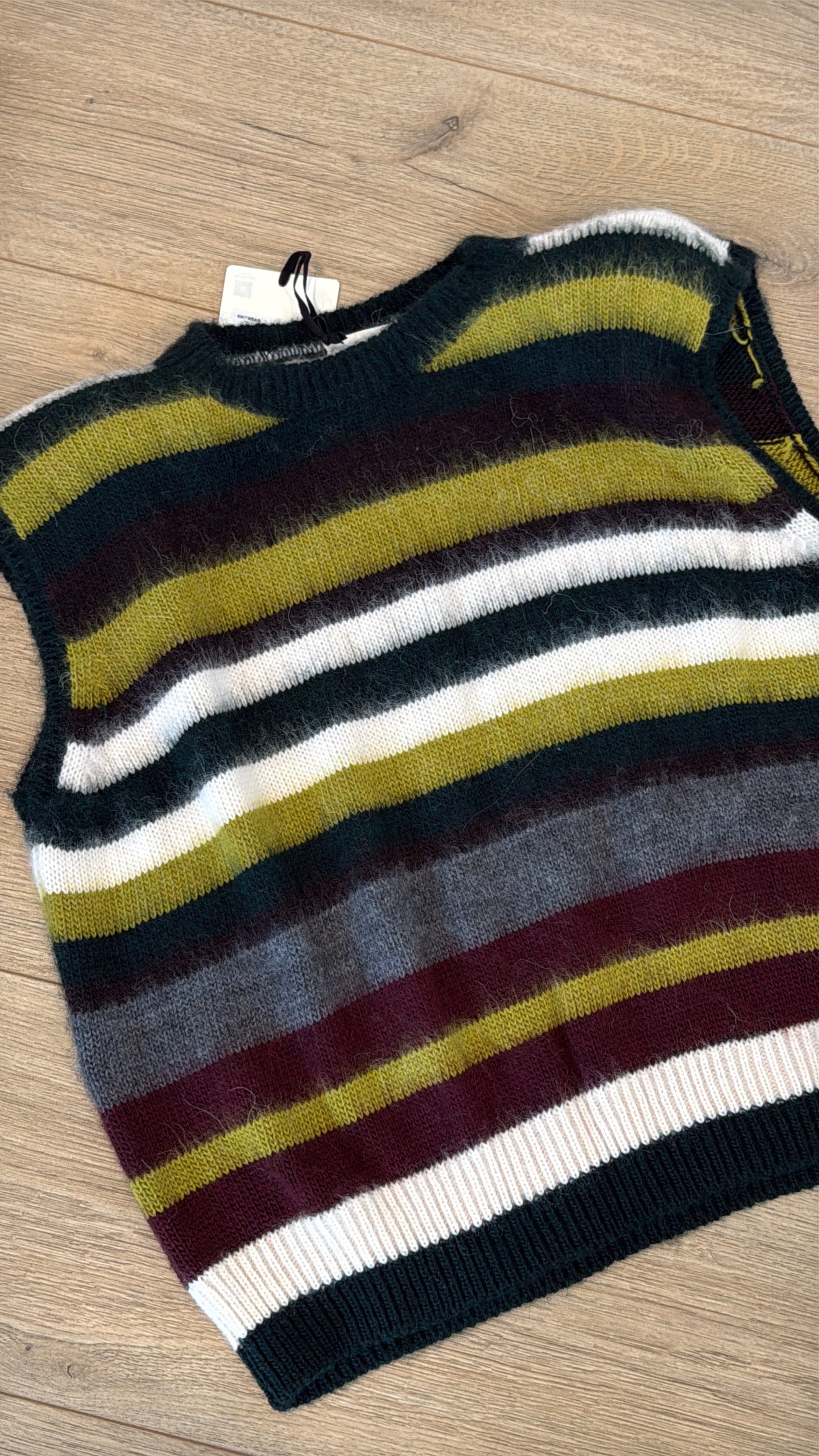 Gilet a righe con spallina imbottita Vicolo