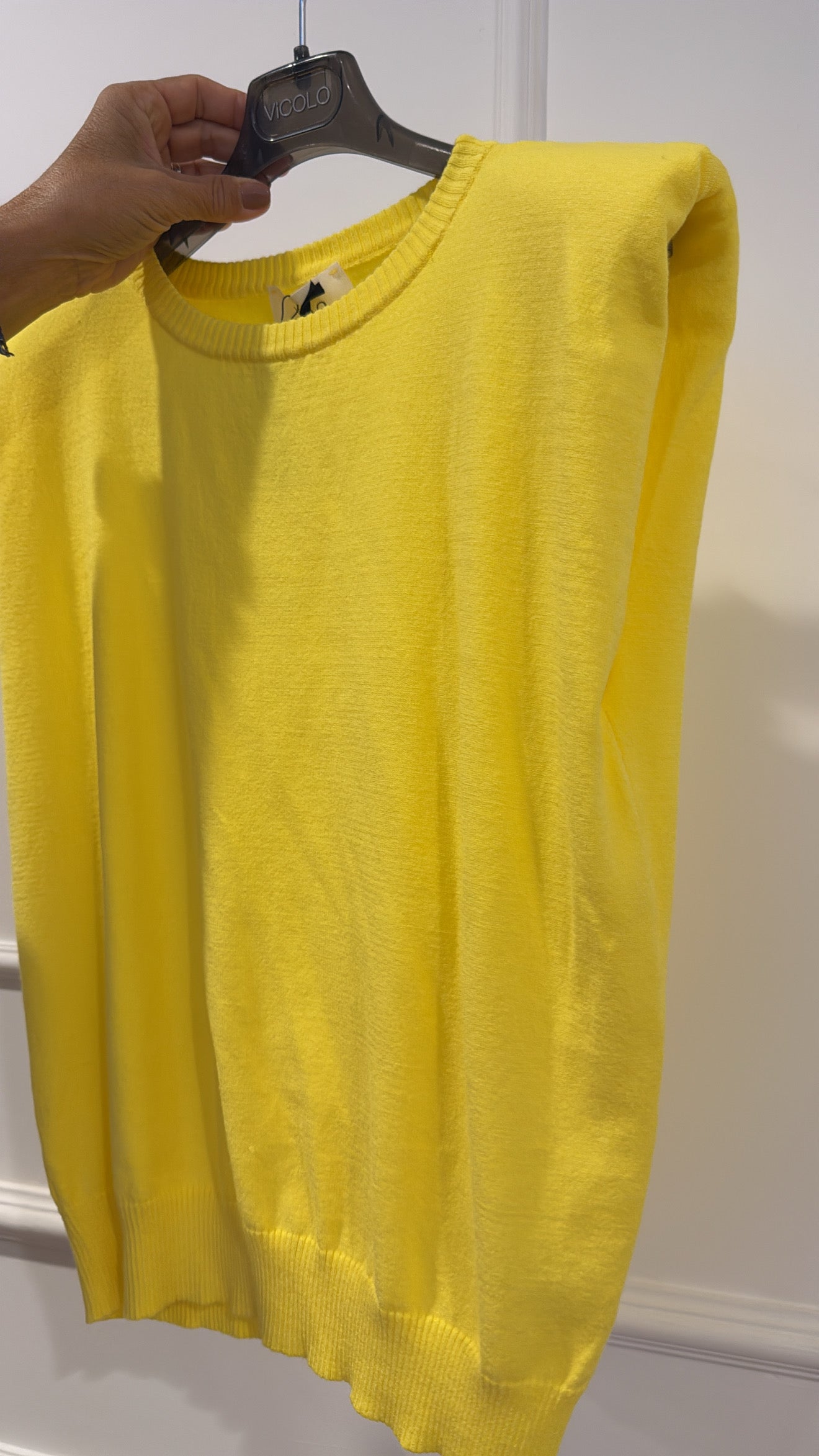 Gilet in maglia con spallina imbottita Vicolo