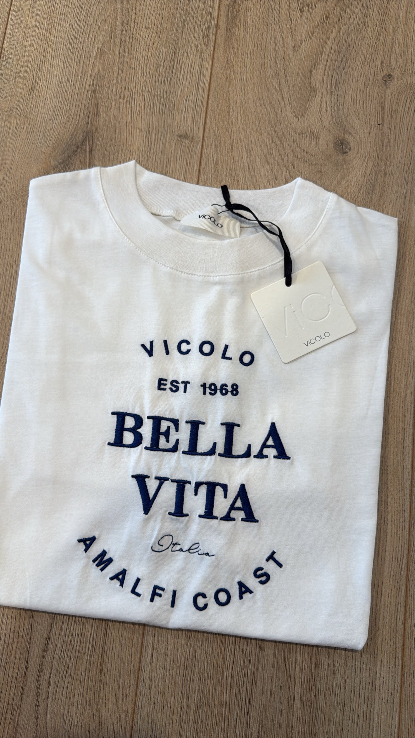 T-shirt over-size "Bella vita" ViCOLO