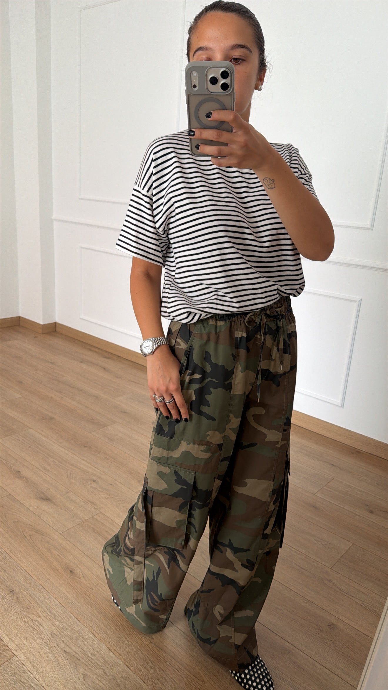Pantalone cargo camouflage Tensione IN