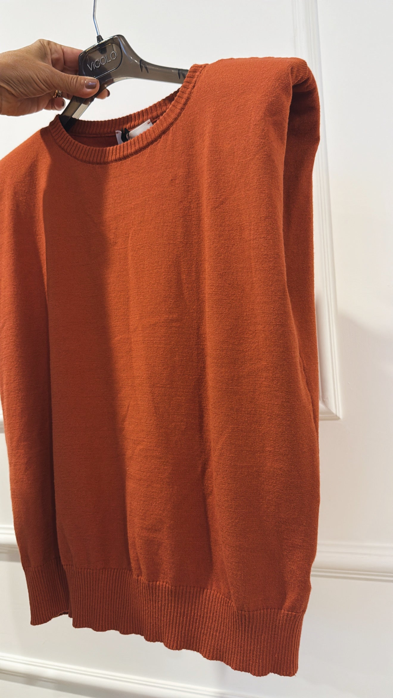 Gilet in maglia con spallina imbottita Vicolo