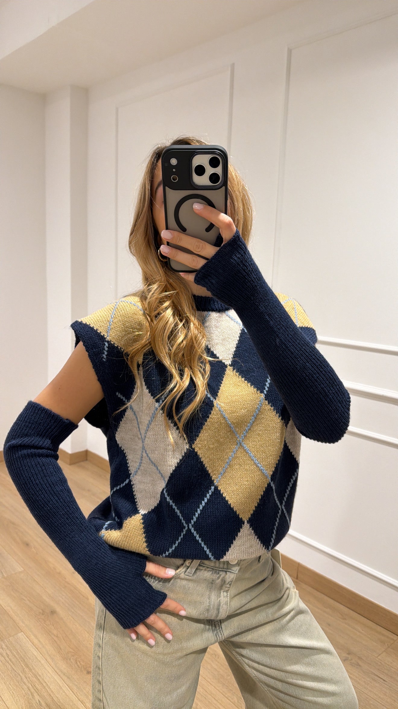 Pull rombi con manicotti Tensione IN