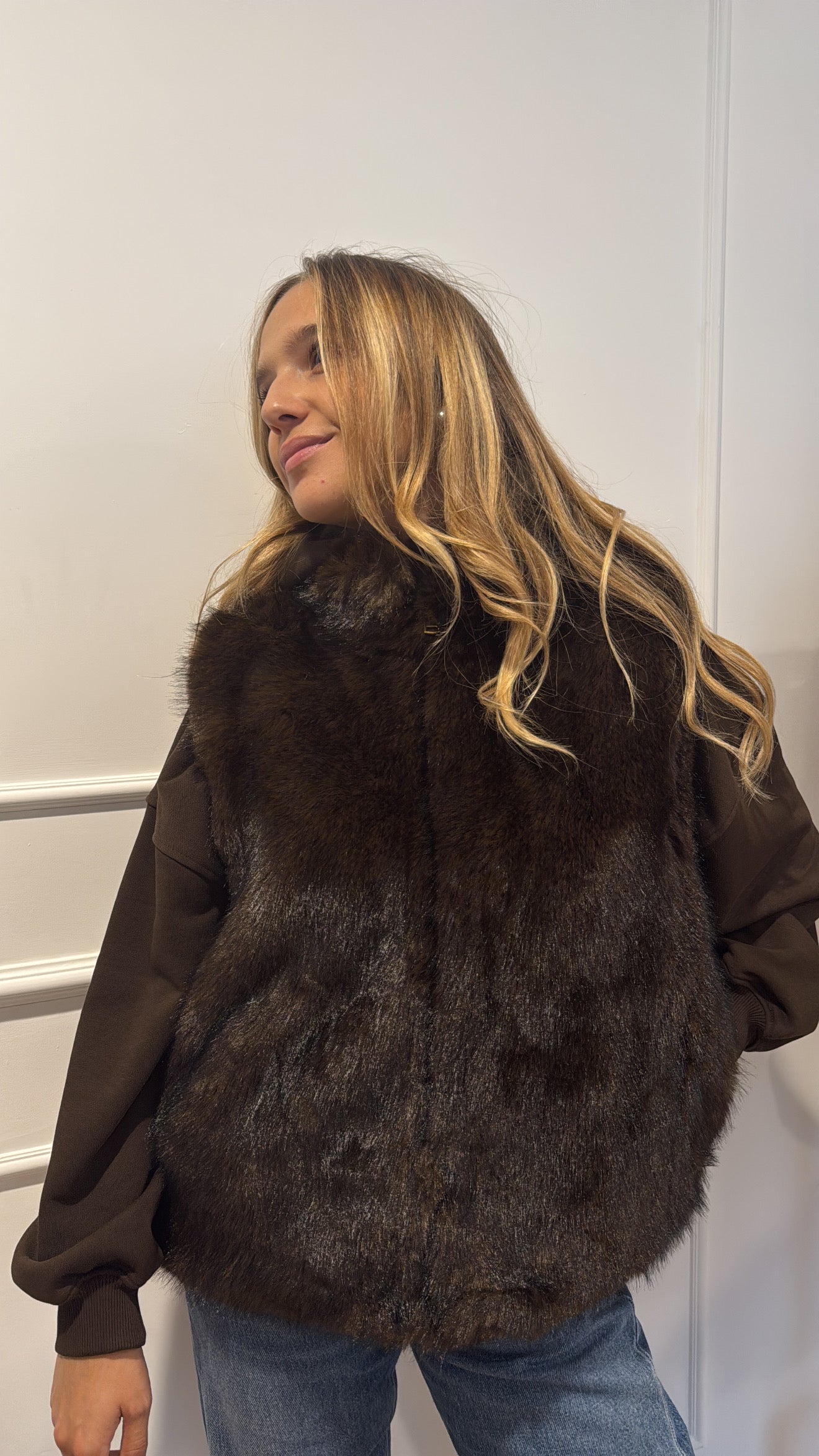 Gilet eco-pelliccia Susy Mix