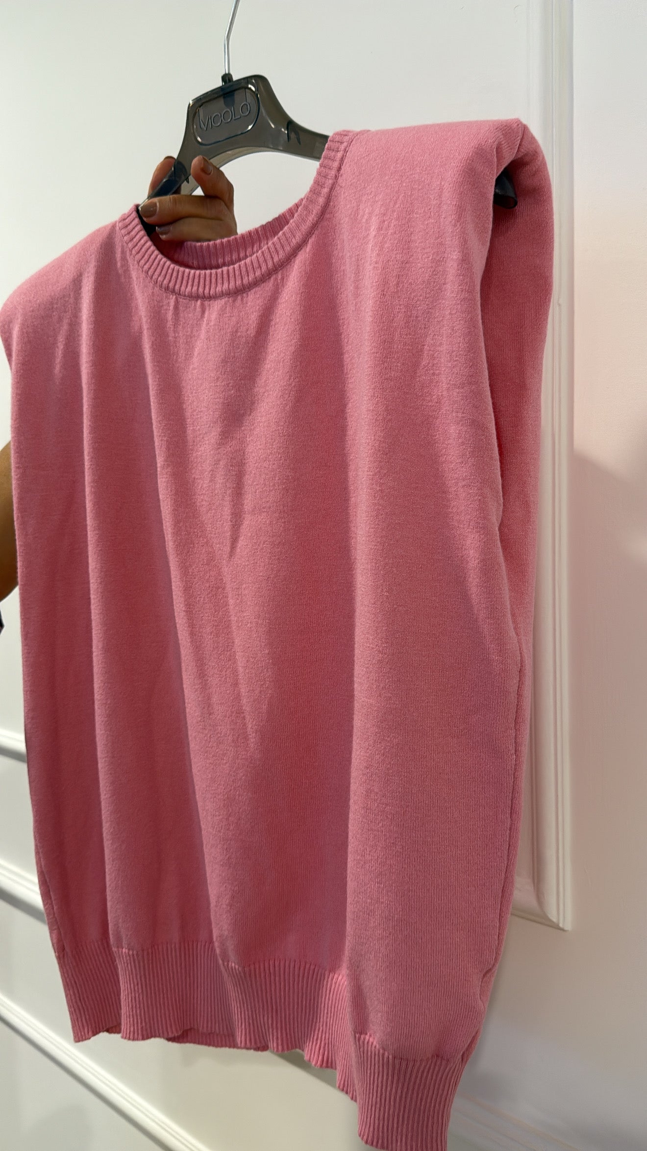 Gilet in maglia con spallina imbottita Vicolo