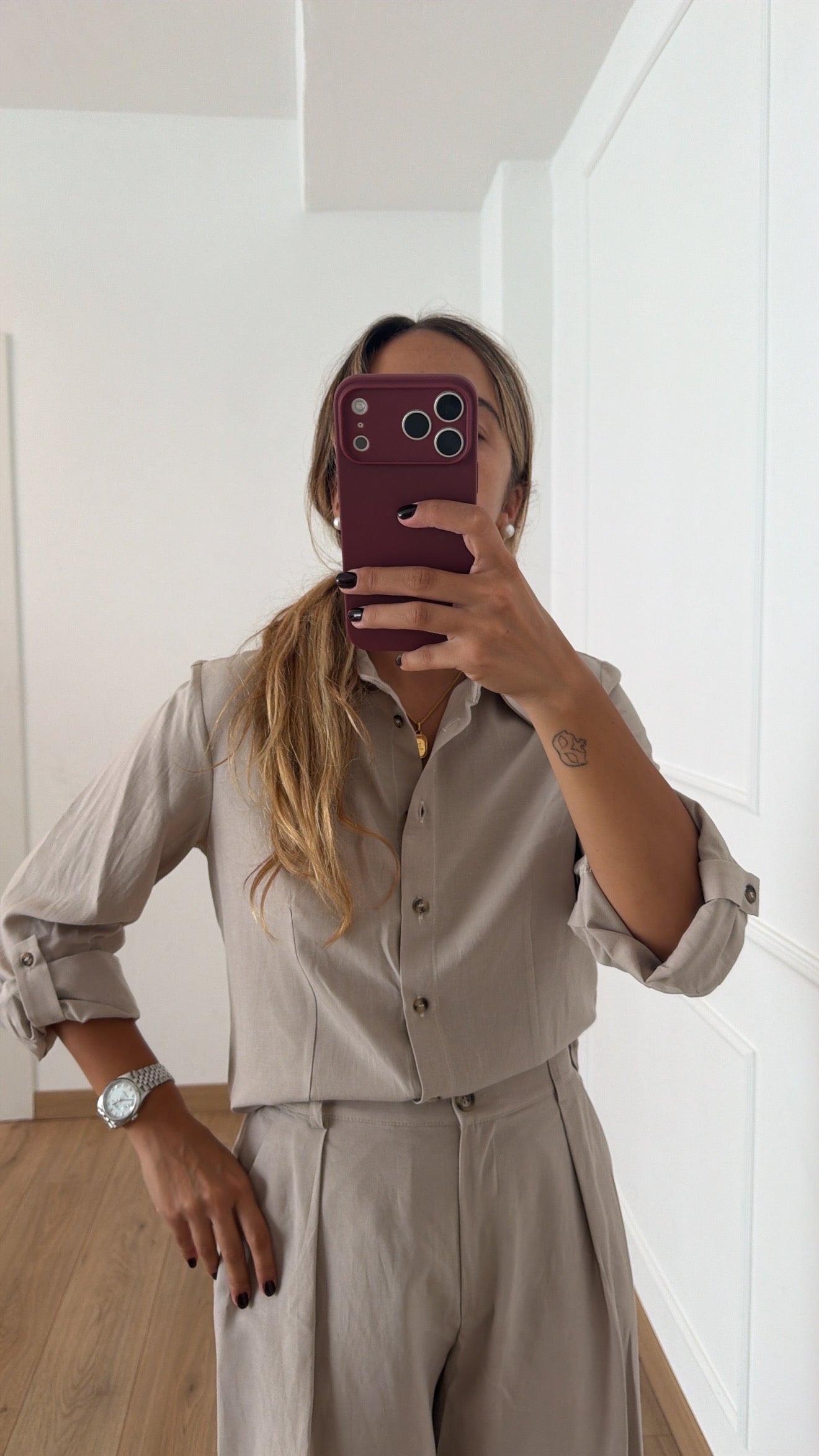 Camicia BACK TO THE OFFICE in lino e viscosa ViCOLO