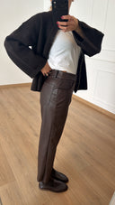 Pantalone Tom in eco-pelle variante moro Motel